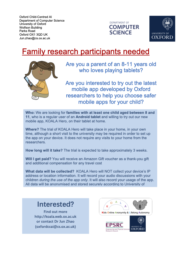 4 family recruitment flyer